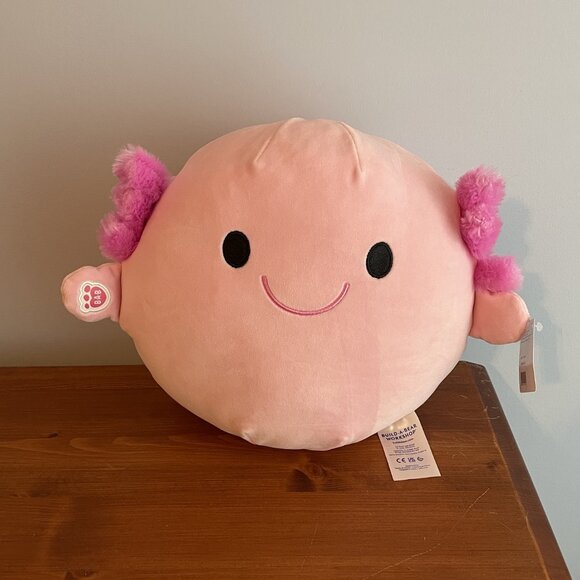 Build-A-Bear SKOOSHERZ Pink Axolotl Plush - Picture 1 of 8